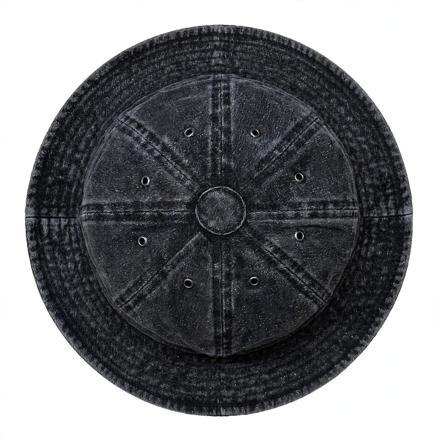 Bucket Hat Denim Black Wash Negro Deslavado | Sombrero Pescador Negro Vintage