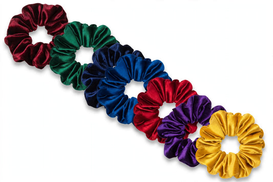 Set 7 Scrunchies Terciopelo Joya Royal Luxury