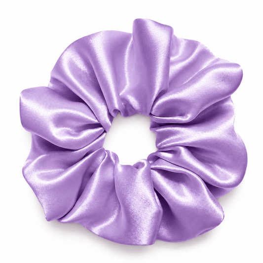 Scrunchie de Satín Morado - Lila Intenso