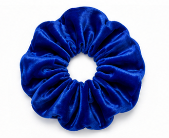 Scrunchie de Terciopelo Azul Rey - Velvet Intenso