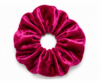 Scrunchie Rosa Mexicano Fucsia | Terciopelo Mexicano