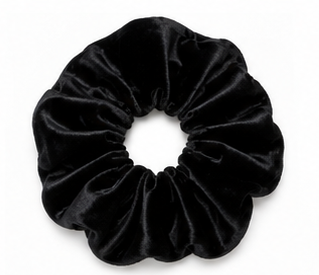 Scrunchie Negro Terciopelo | Básico Que No Falla