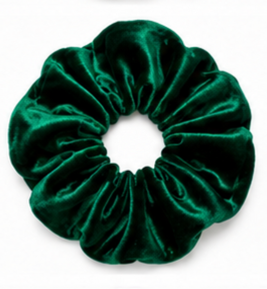 Scrunchie Velvet Verde Bandera