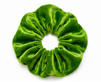 Scrunchie Velvet Verde Limón