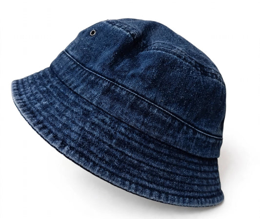 Bucket Hat Denim Dark Indigo Oscuro | Sombrero Pescador Índigo Profundo Washed