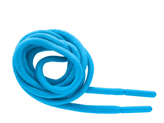 Agujetas Azul Cian Redondas | Agujetas Divertidas de Colores Vibrantes