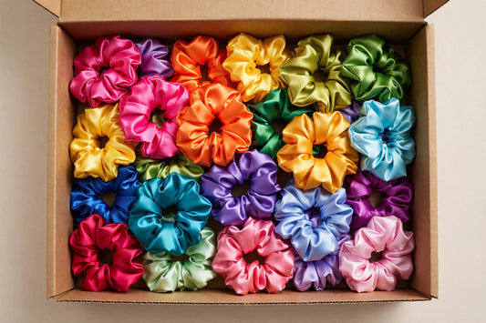 ¡Quiero iniciar! - Mayoreo A - 30 piezas Scrunchies