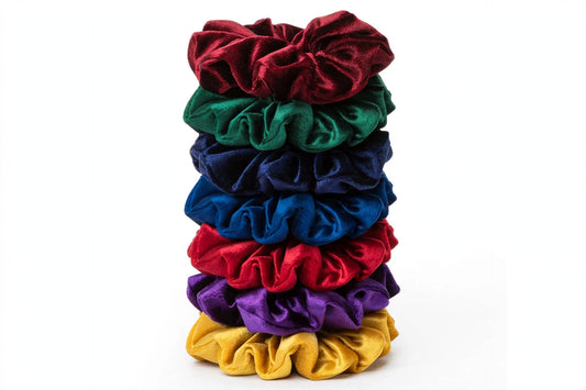 Set 7 Scrunchies Terciopelo Joya Royal Luxury