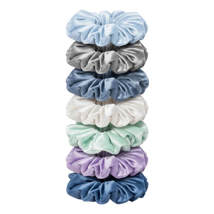 Set 7 Scrunchies Satín - XXL Winter Frost