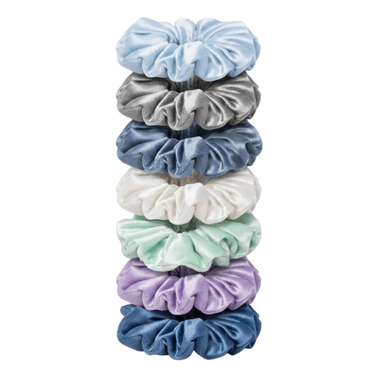 Set 7 Scrunchies Satín - XXL Winter Frost