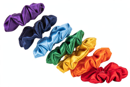 Set de 7 Scrunchies- Rainbow - XXL