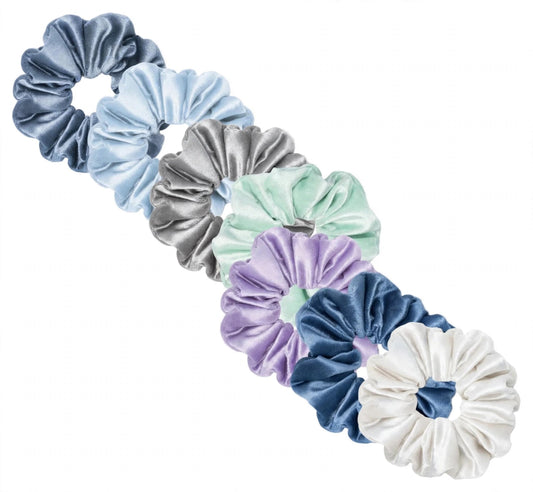 Set 7 Scrunchies Satín - XXL Winter Frost