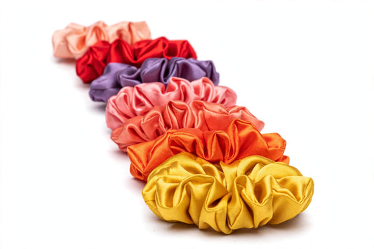 Set 7 Scrunchies Satín Sunset - XXL