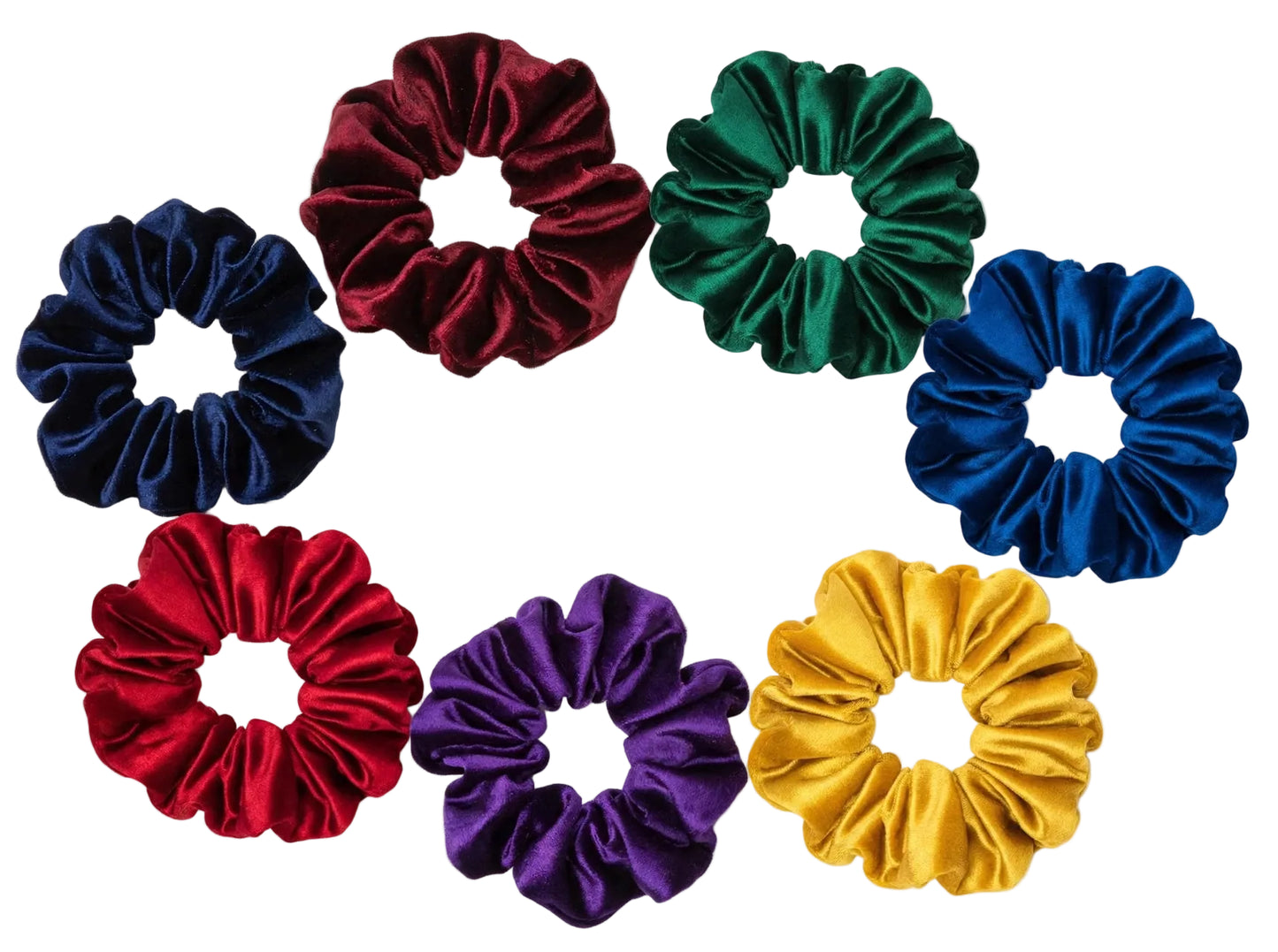 Set 7 Scrunchies Terciopelo Joya Royal Luxury