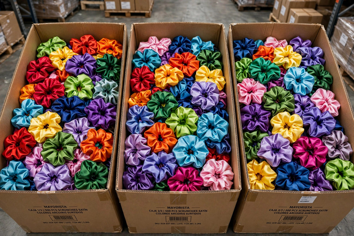 ¡Quiero ganar más! - Mayoreo C - 100 piezas Scrunchies